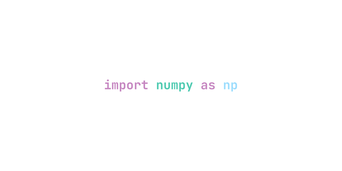import numpy as np design
