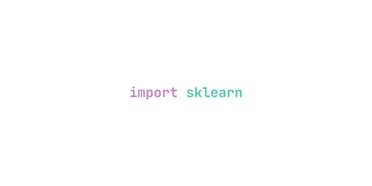 import sklearn design
