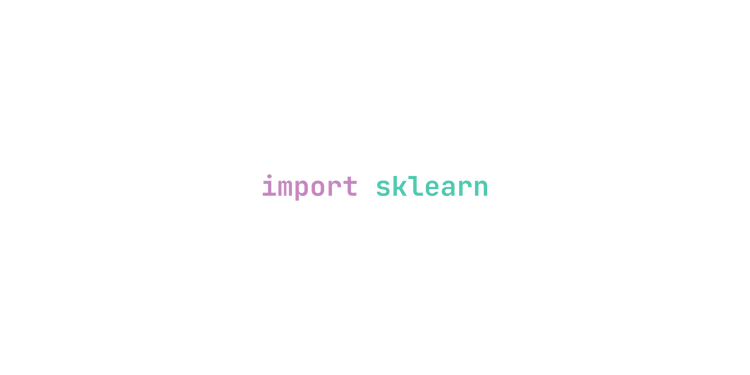 import sklearn design