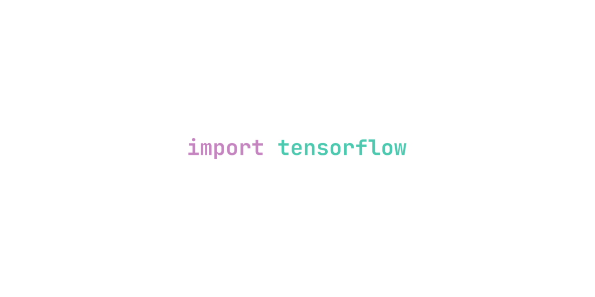 import tensorflow design