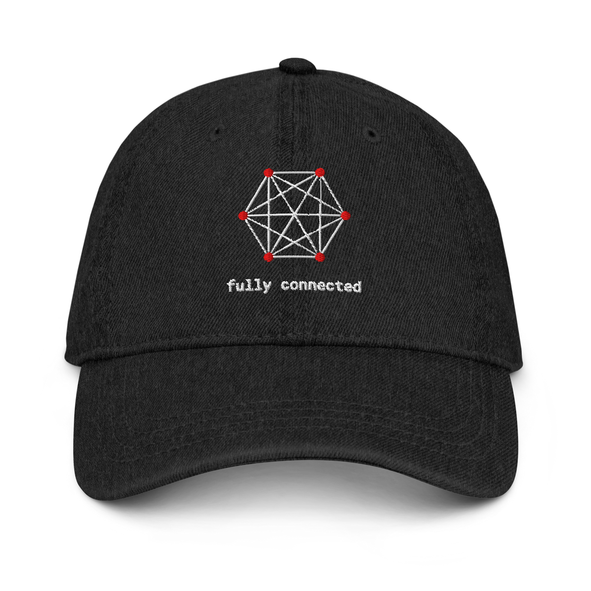 Fully Connected Denim Hat - Dark – front