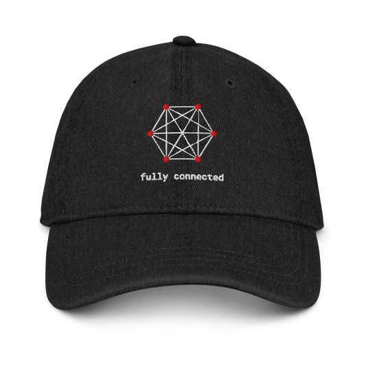 Fully Connected Denim Hat - Dark – front