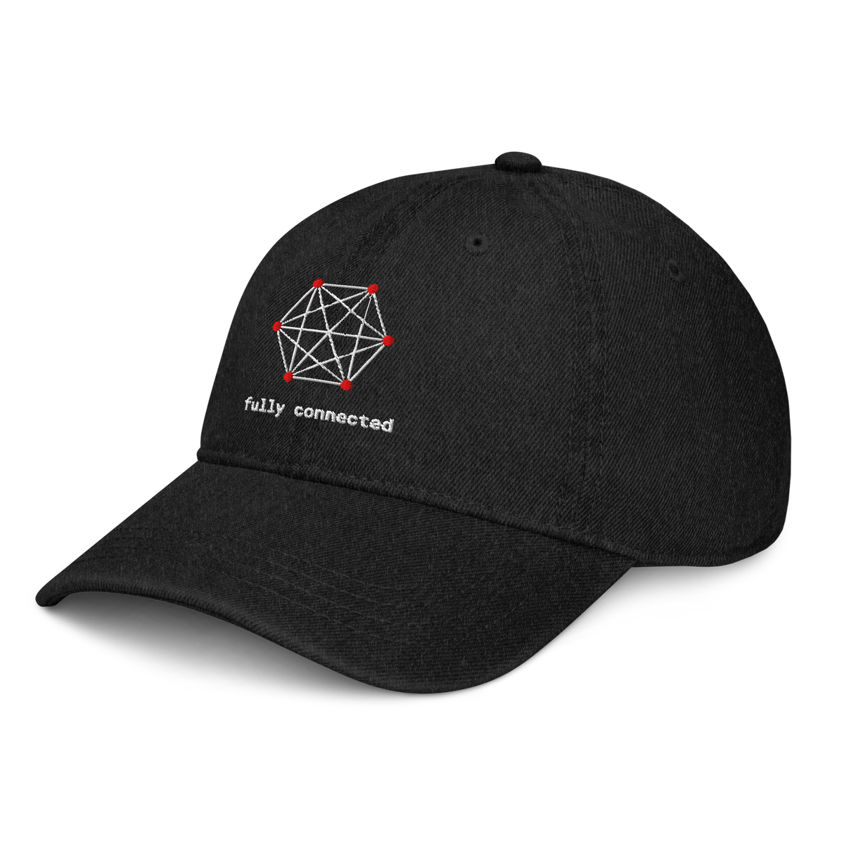 Fully Connected Denim Hat - Dark – left front