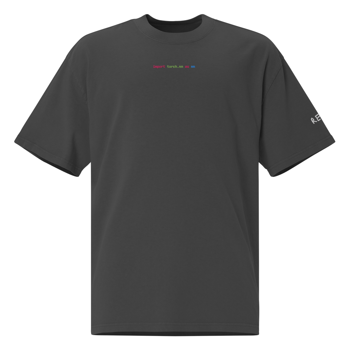 import torch.nn as nn Oversized Tee – Faded Black – front