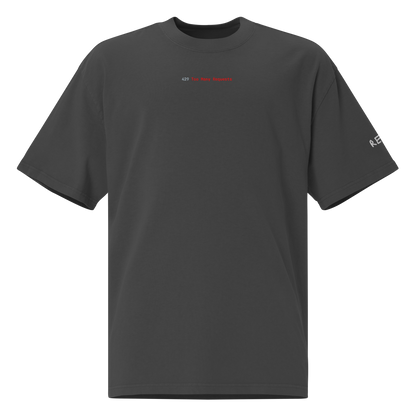 429 Too Many Requests Oversized Tee – Faded Black – front