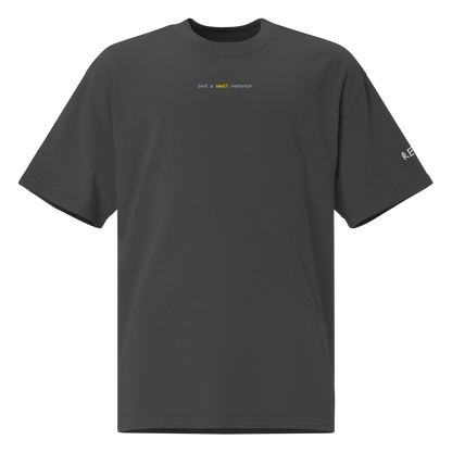 just a small refactor Oversized Tee – Faded Black – front