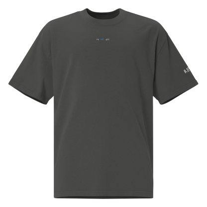rm -rf .git Oversized Tee – Faded Coal – front