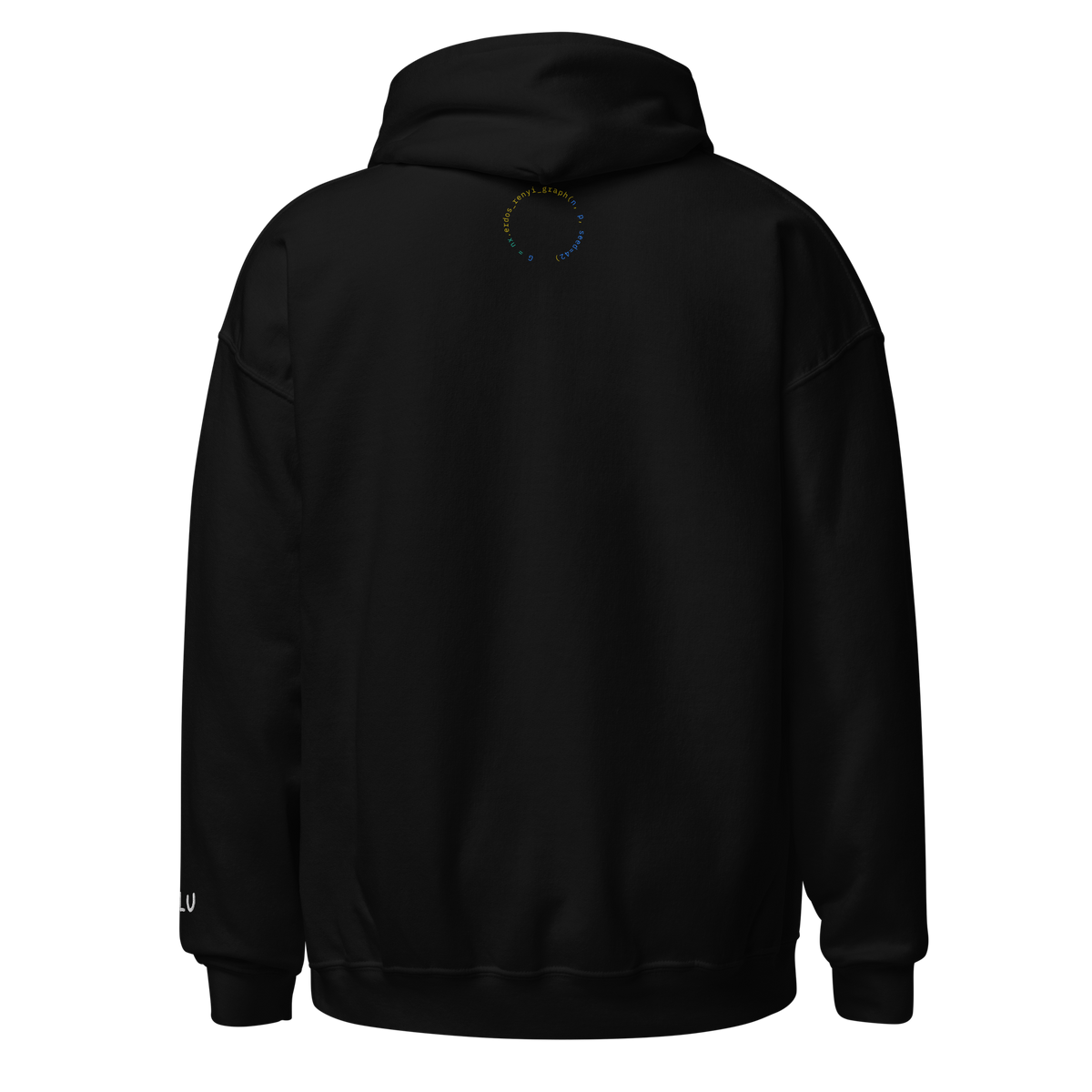 Random By Design Hoodie - Dark – Black – back