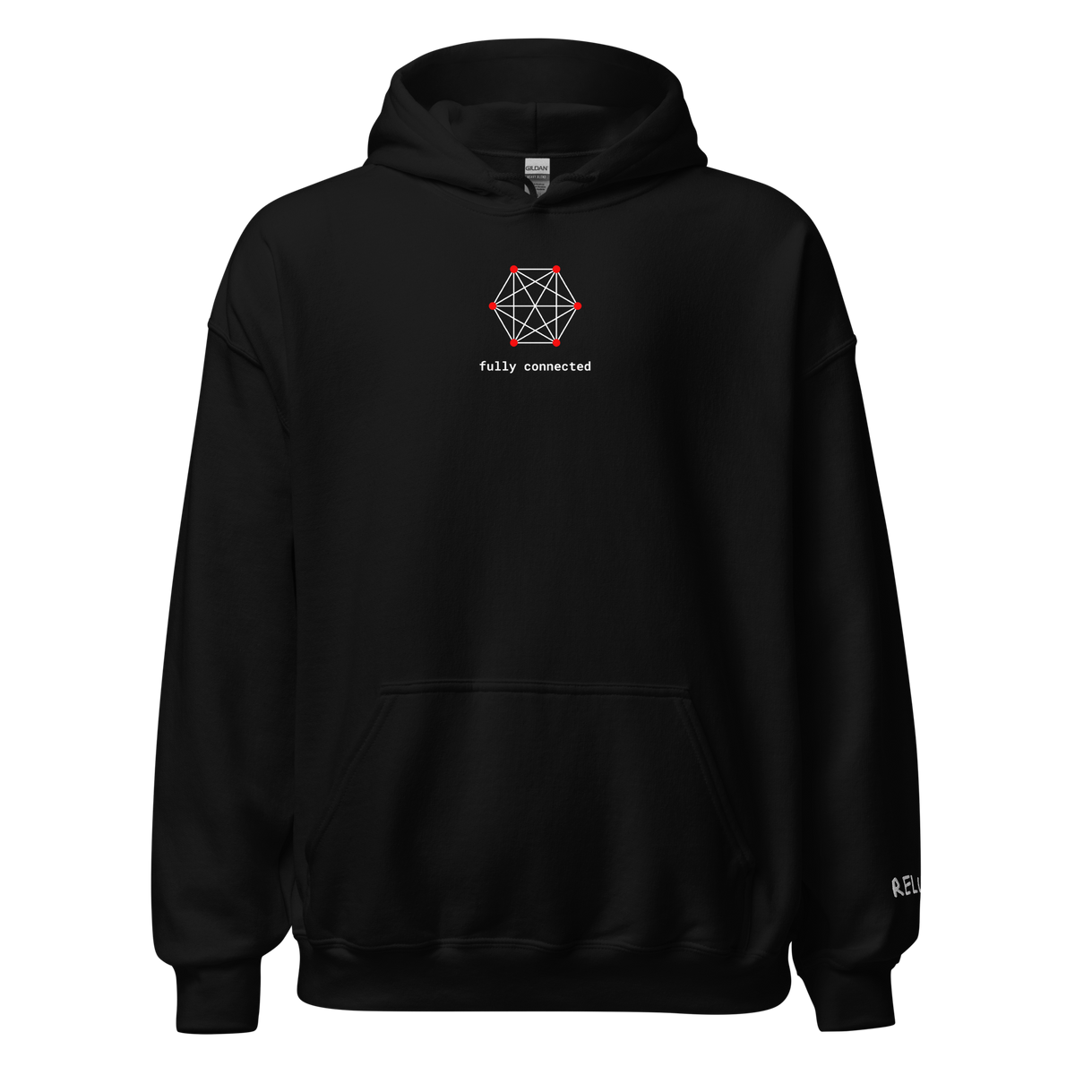 Fully Connected Hoodie - Dark – Black – front