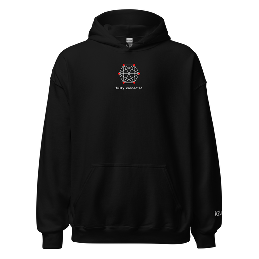 Fully Connected Hoodie - Dark – Black – front
