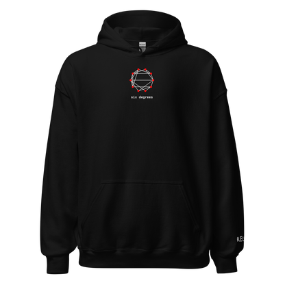 Six Degrees Hoodie - Dark – Black – front