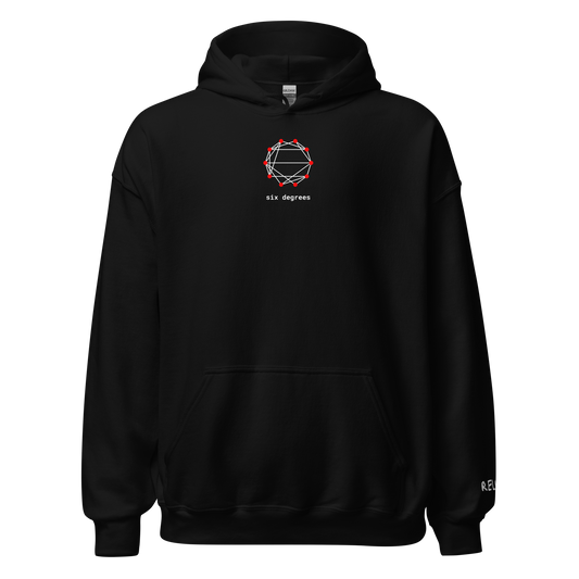 Six Degrees Hoodie - Dark – Black – front