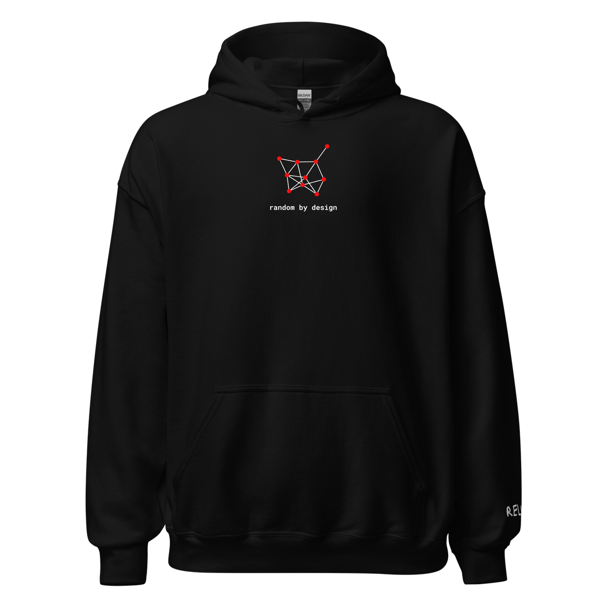 Random By Design Hoodie - Dark – Black – front