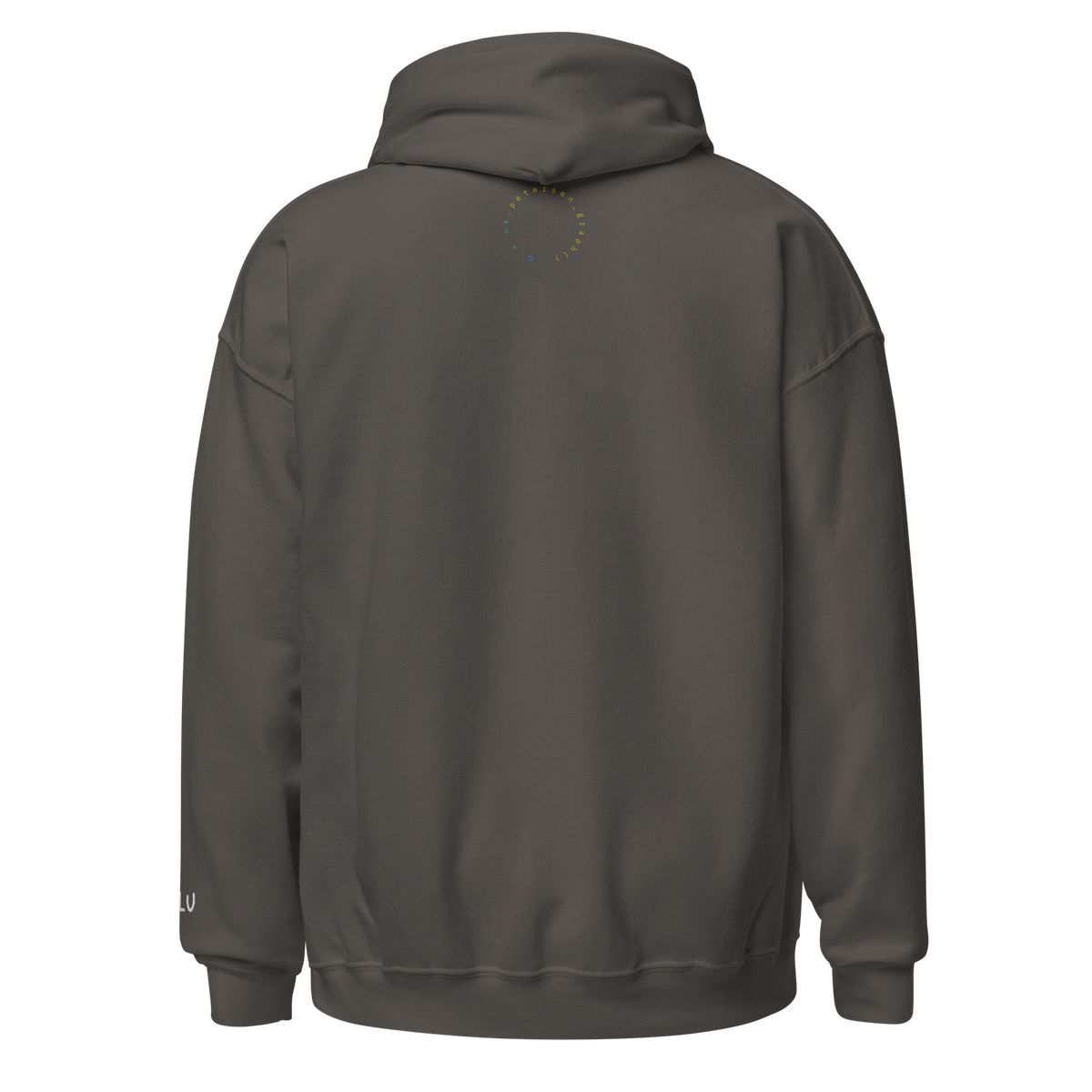 Edge Case Hoodie - Dark – Charcoal – back