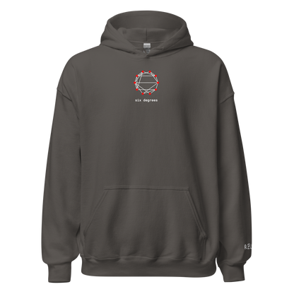 Six Degrees Hoodie - Dark – Charcoal – front
