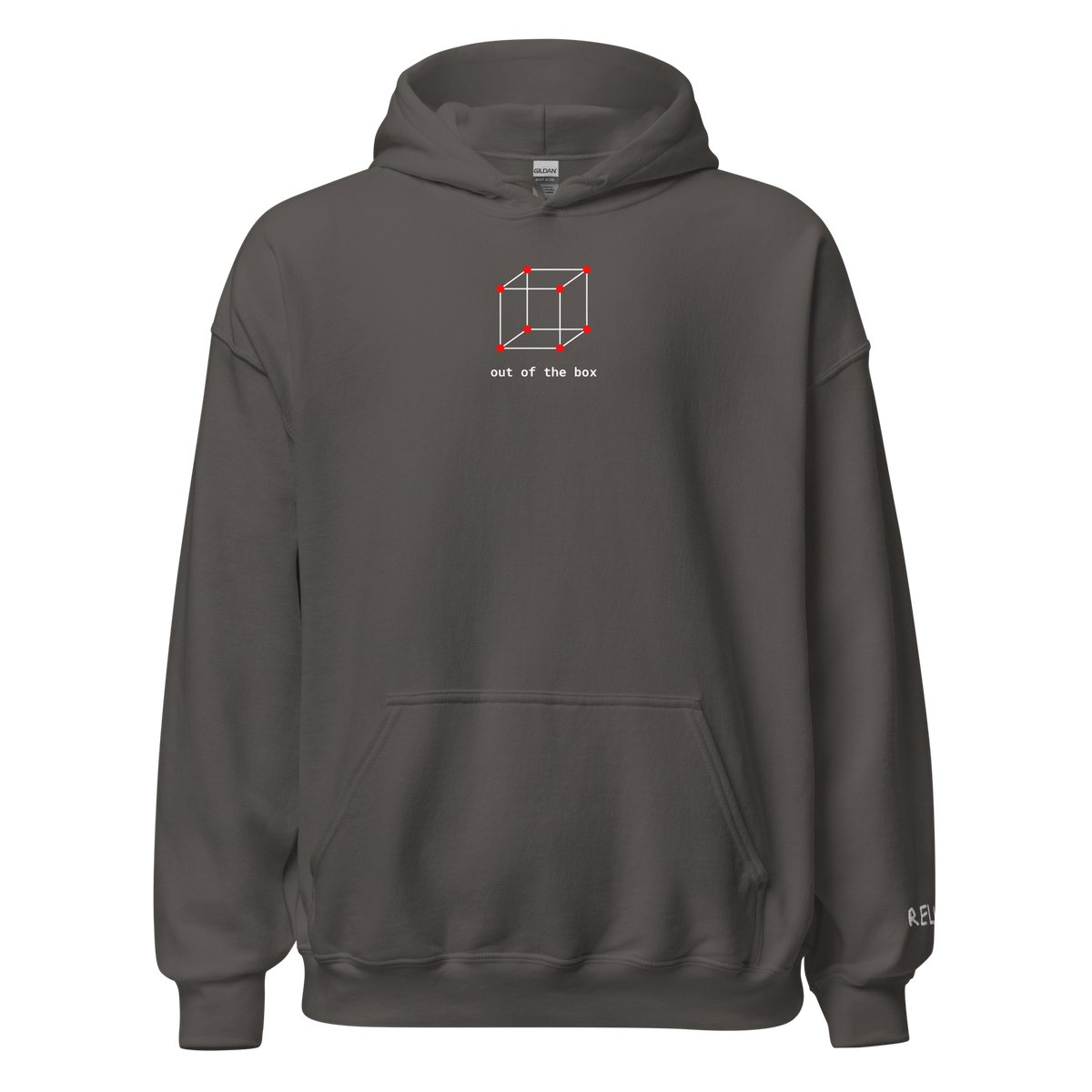 Out Of The Box Hoodie - Dark – Charcoal – front