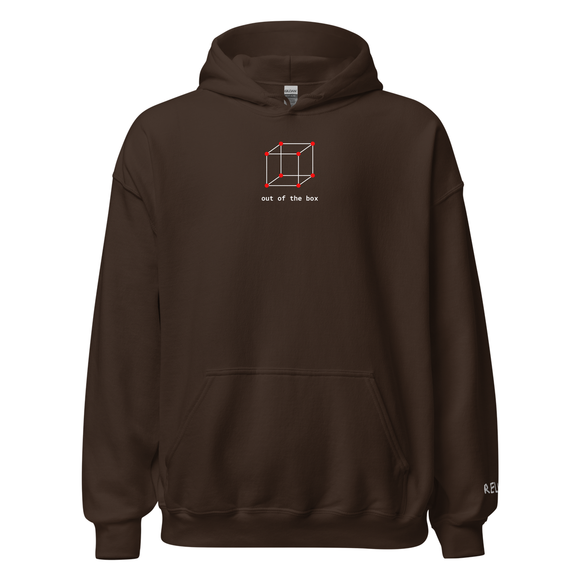Out Of The Box Hoodie - Dark – Dark Chocolate – front