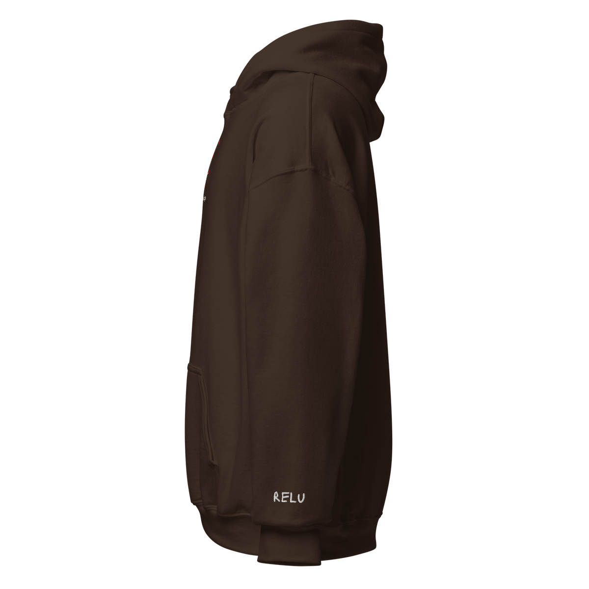 Random By Design Hoodie - Dark – Dark Chocolate – left