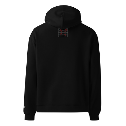 Butterfly Effect Oversized Hoodie – Black – back