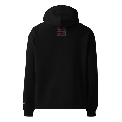 Local Minimum Oversized Hoodie – Black – back