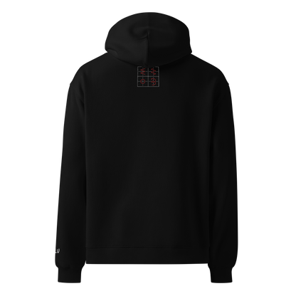 Sine Of The Times Oversized Hoodie – Black – back