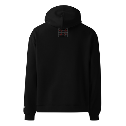 Tied Weights Oversized Hoodie – Black – back
