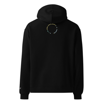 Random By Design Oversized Hoodie – Black – back
