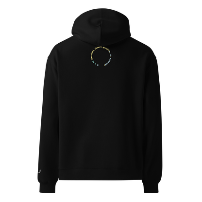 Scaling Free Oversized Hoodie – Black – back