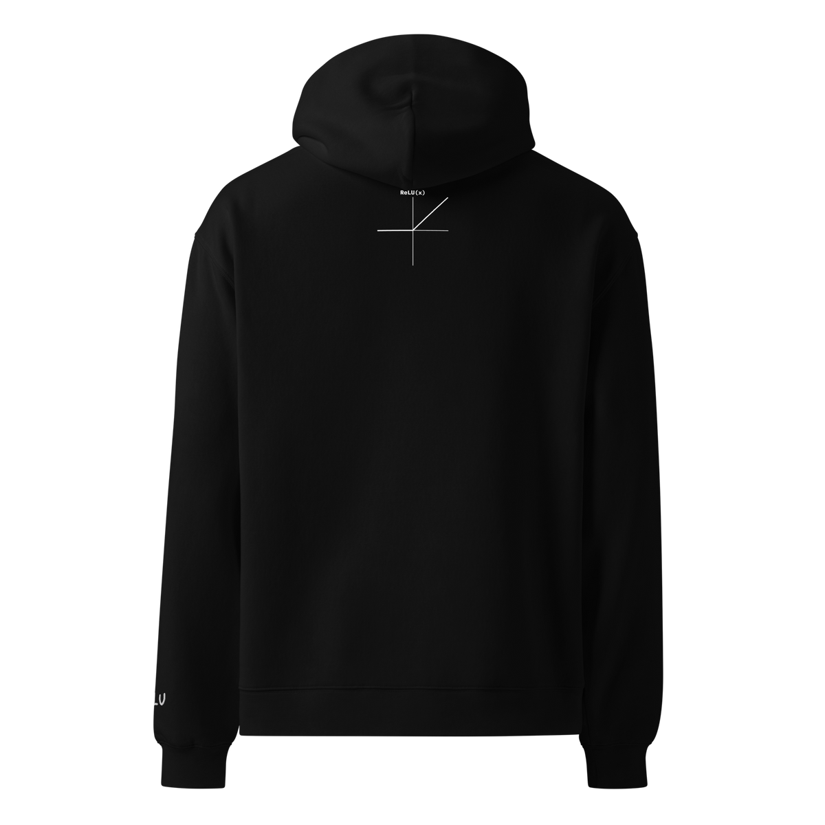 ReLU Oversized Hoodie – Black – back