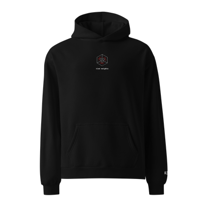Tied Weights Oversized Hoodie – Black – front