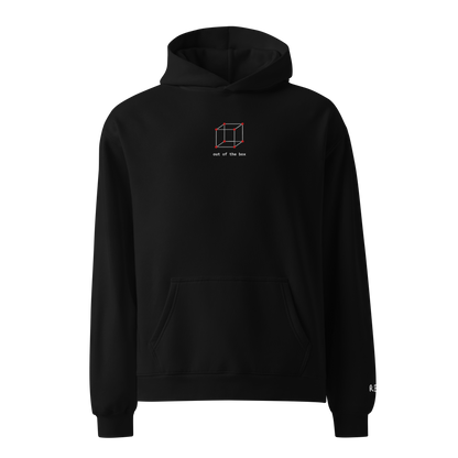 Out Of The Box Oversized Hoodie – Black – front