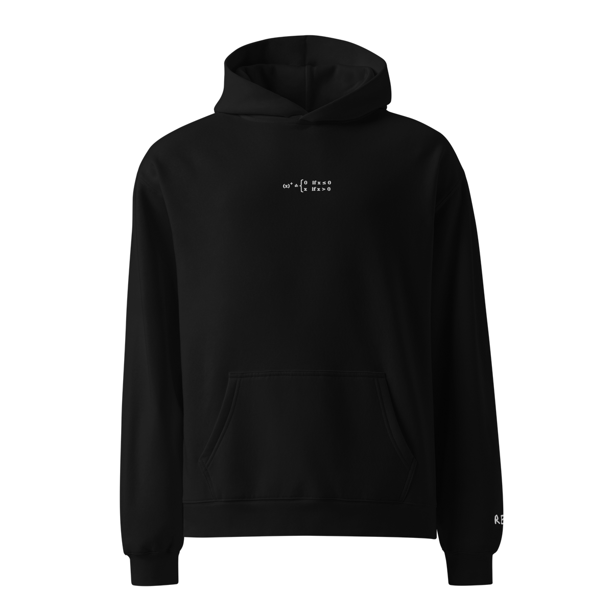 ReLU Oversized Hoodie – Black – front