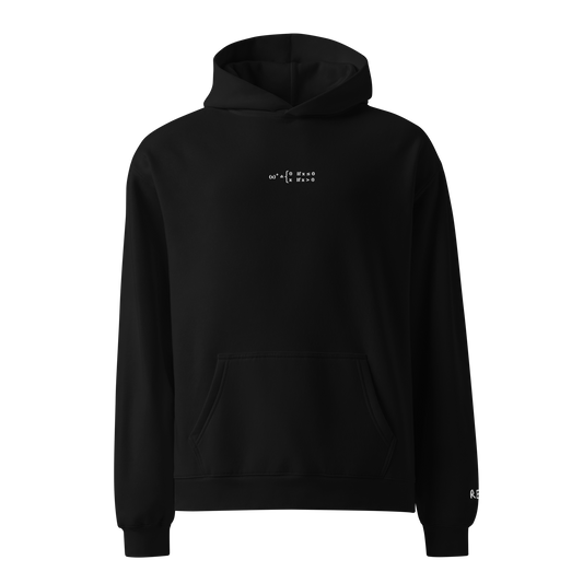 ReLU Oversized Hoodie – Black – front