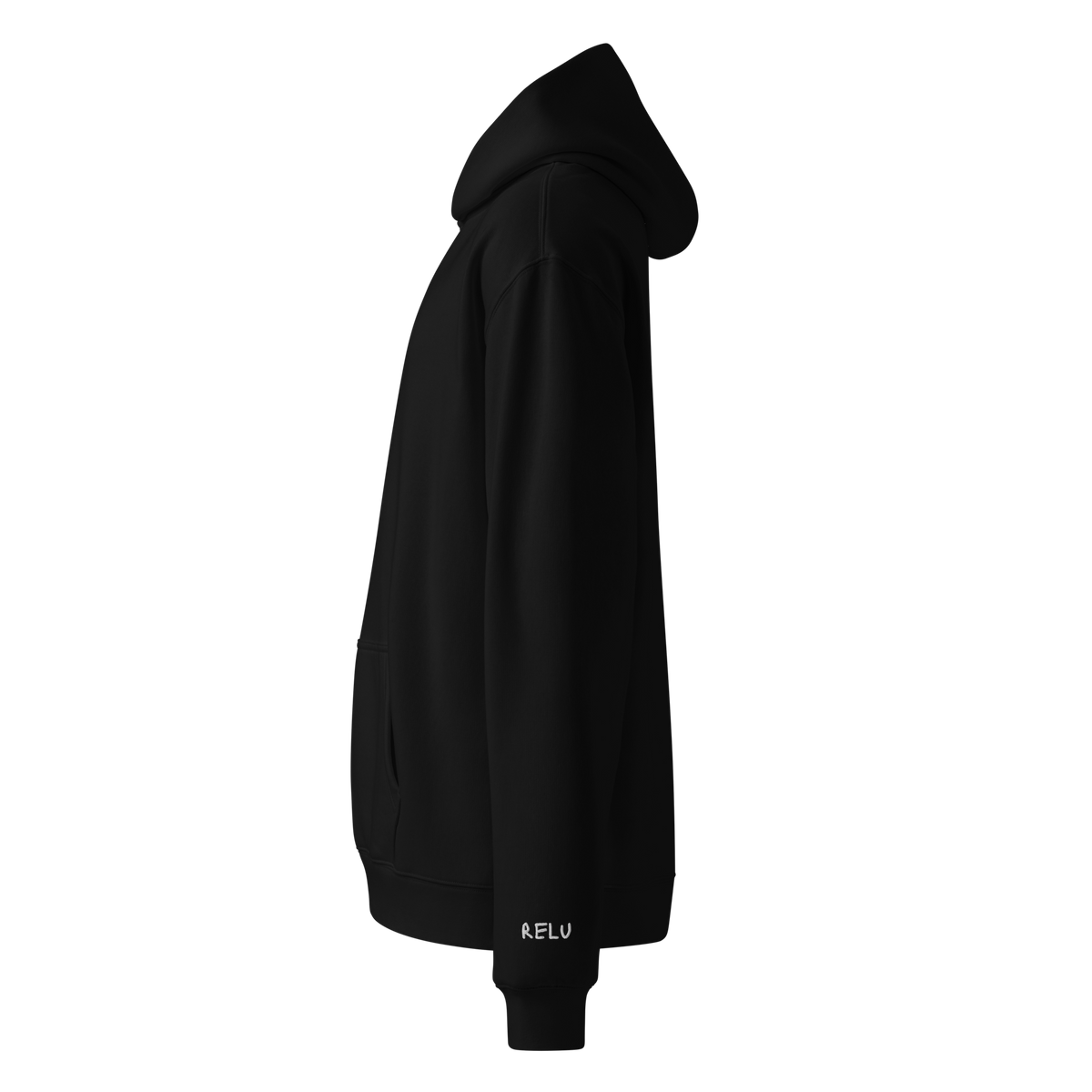 Sine Of The Times Oversized Hoodie – Black – left