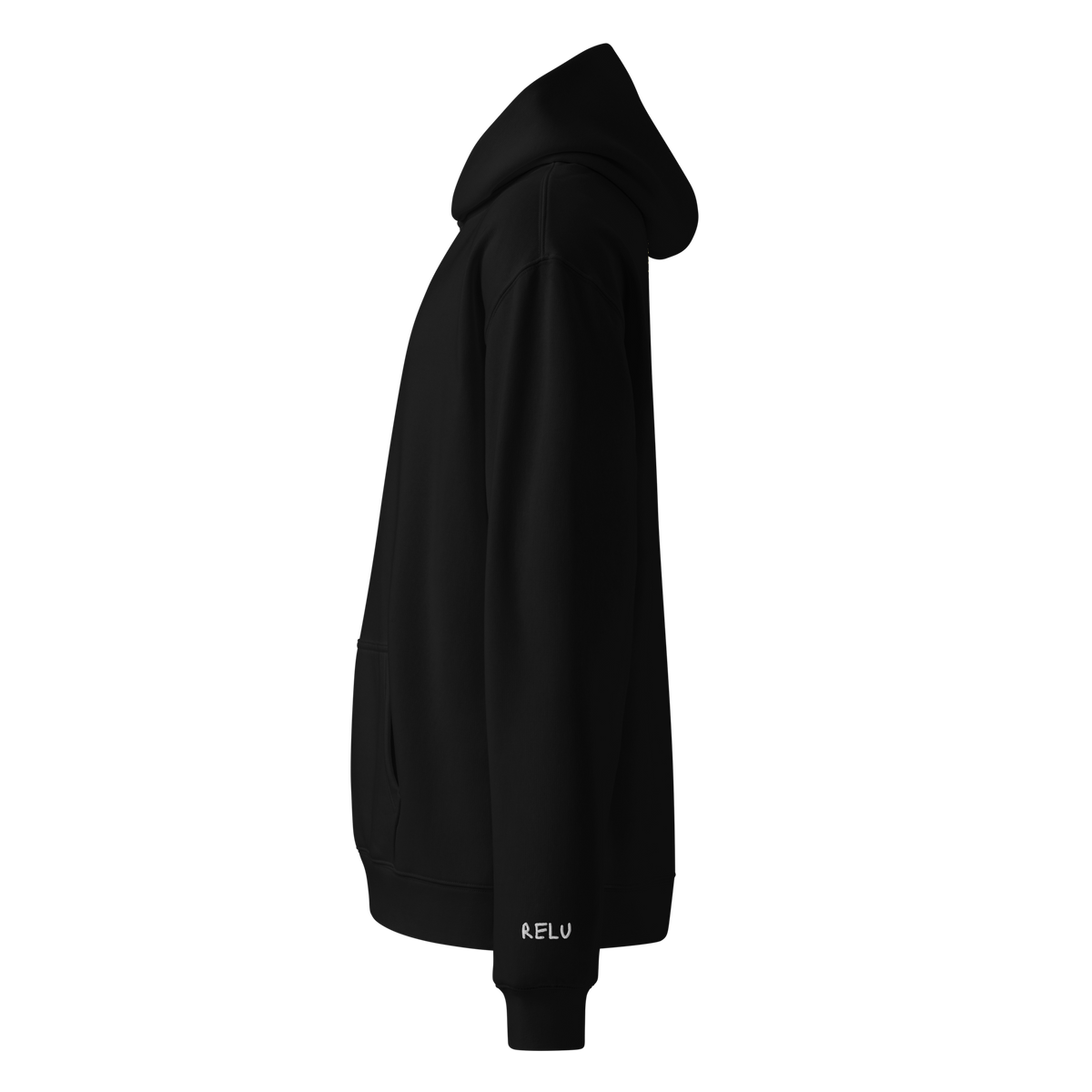 Scaling Free Oversized Hoodie – Black – left