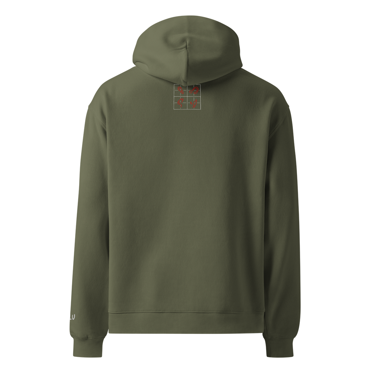 Butterfly Effect Oversized Hoodie – Cypress – back