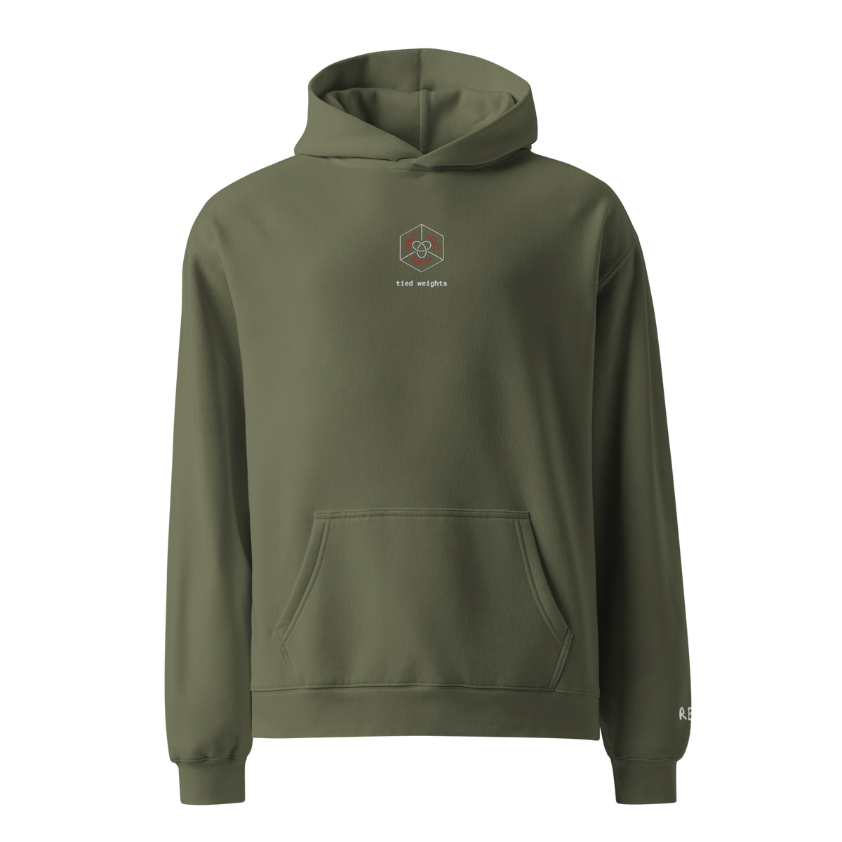Tied Weights Oversized Hoodie – Cypress – front