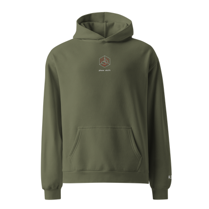 Phase Shift Oversized Hoodie – Cypress – front