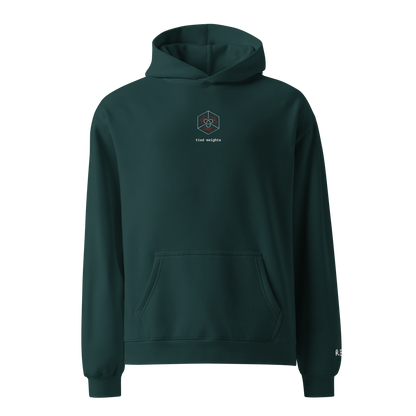Tied Weights Oversized Hoodie – Pine Green – front