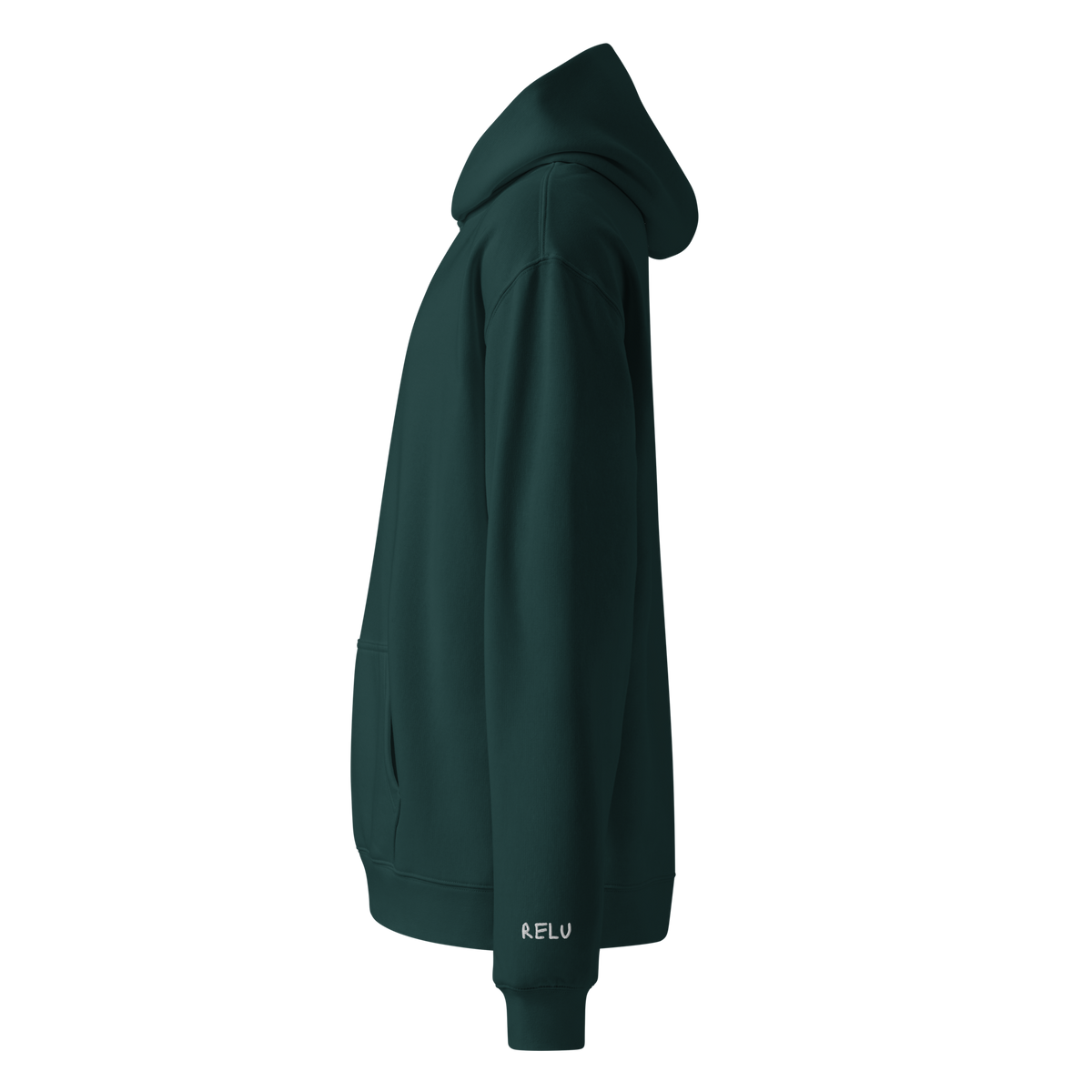 Butterfly Effect Oversized Hoodie – Pine Green – left